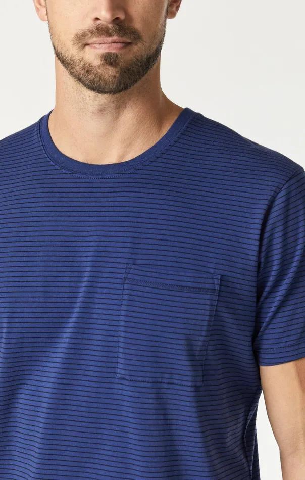 Striped TShirt In Twilight Blue Men Mavi Jeans TShirts Striped TShirt In Twilight Blue Men Mavi Jeans TShirts