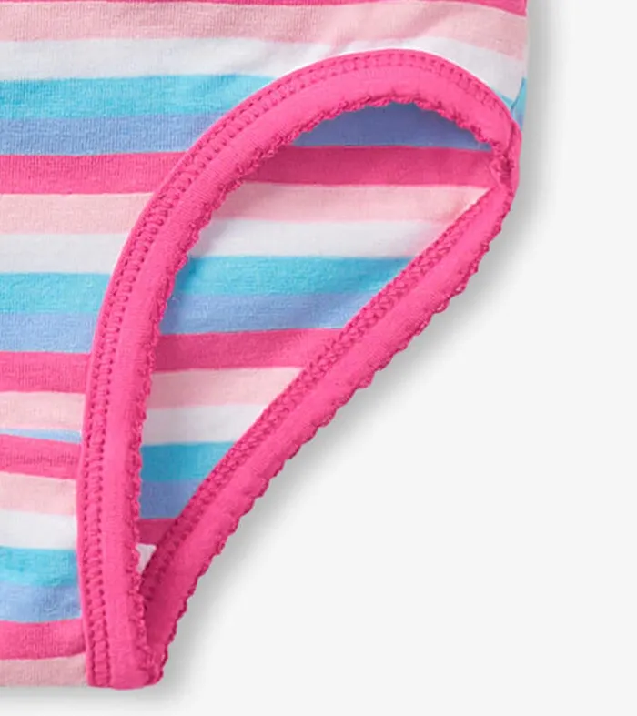 Stripes Girls Brief Underwear 3 Pack Hatley