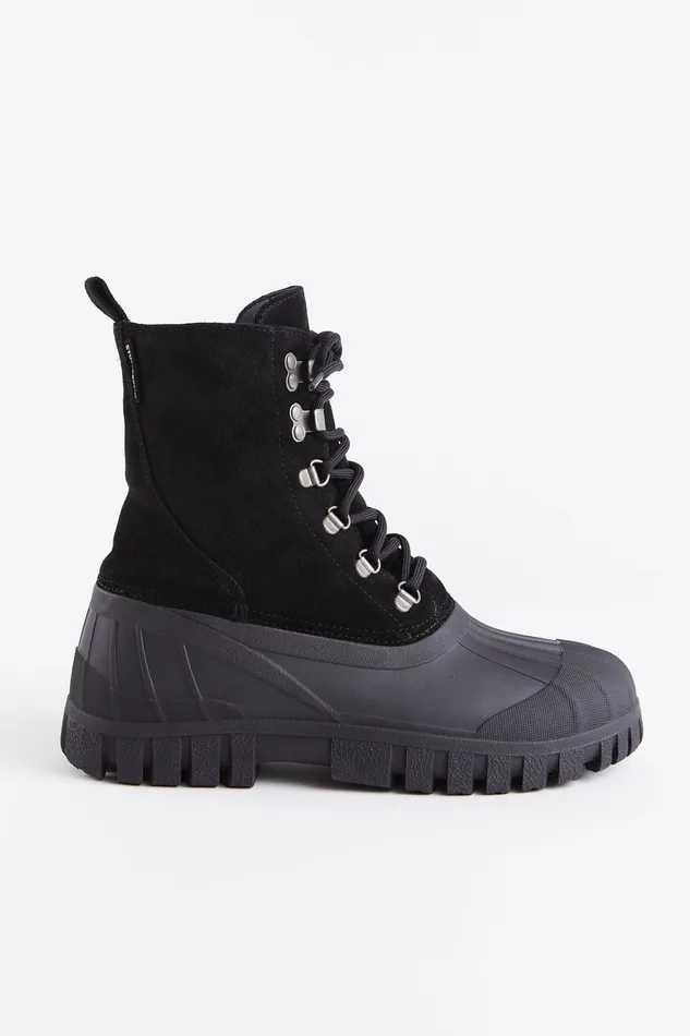 Suede Boots Women Stutterheim Patrol Boot Suede Black