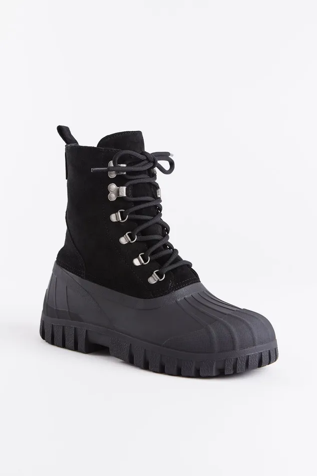 Suede Boots Women Stutterheim Patrol Boot Suede Black