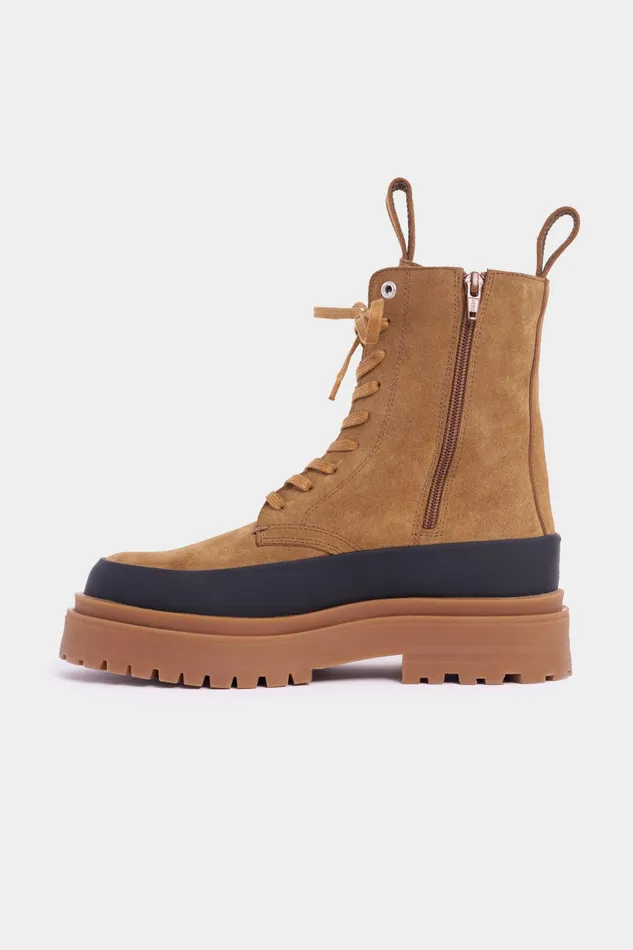 Suede Boots Women Stutterheim Peace Walker Suede Tobacco