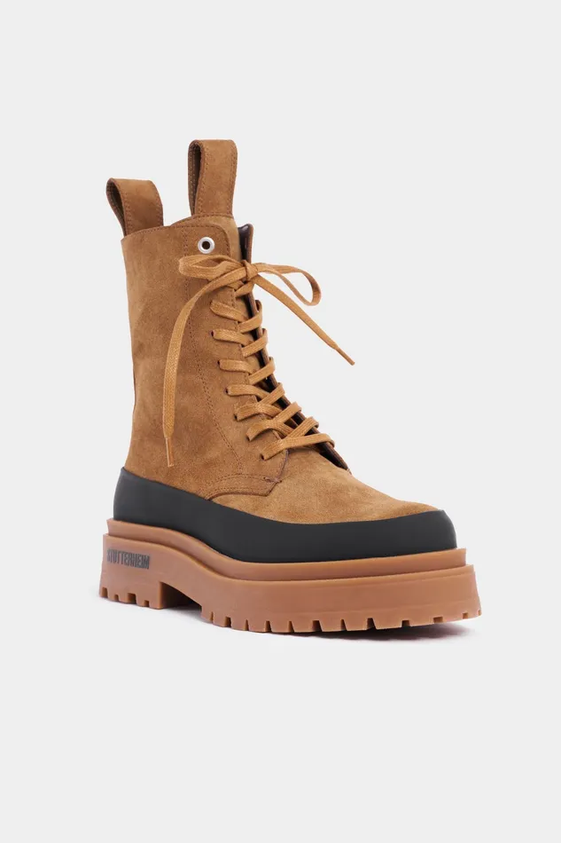 Suede Boots Women Stutterheim Peace Walker Suede Tobacco