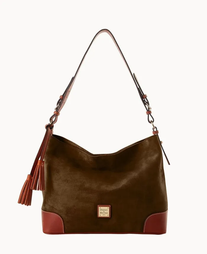 Suede Large Sac Olive Woman Dooney and Bourke Shoulder Bags
