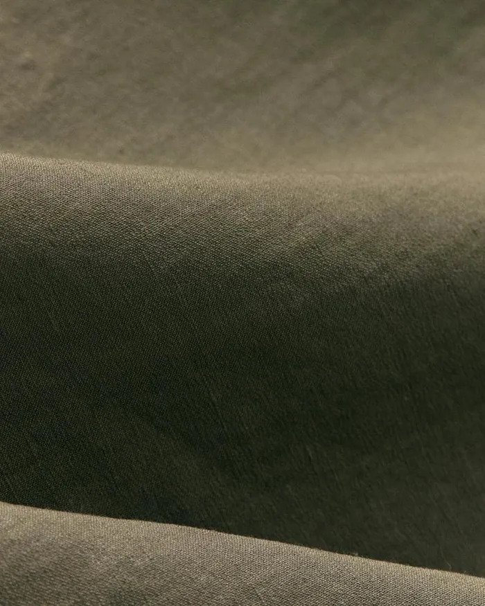 Suits Men Theory Curtis Drawstring Pant In Good Linen Dark Olive