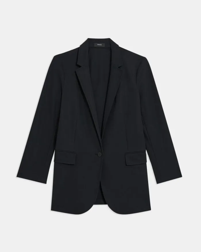 Suits Women Theory Casual Blazer In Precision Ponte Black Suits Women Theory Casual Blazer In Precision Ponte Black
