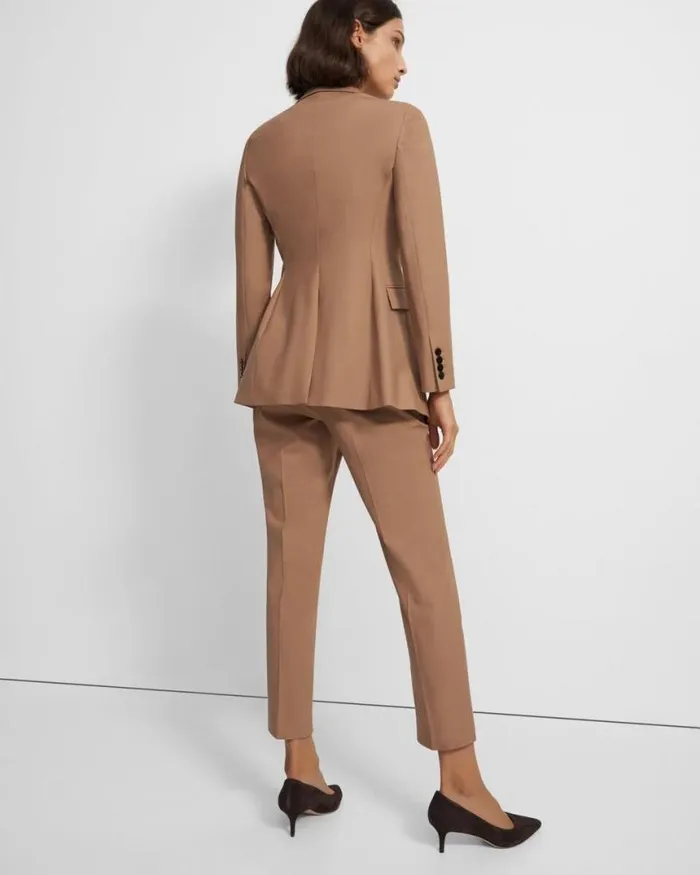 Suits Women Theory Etiennette Blazer In Good Wool Camel