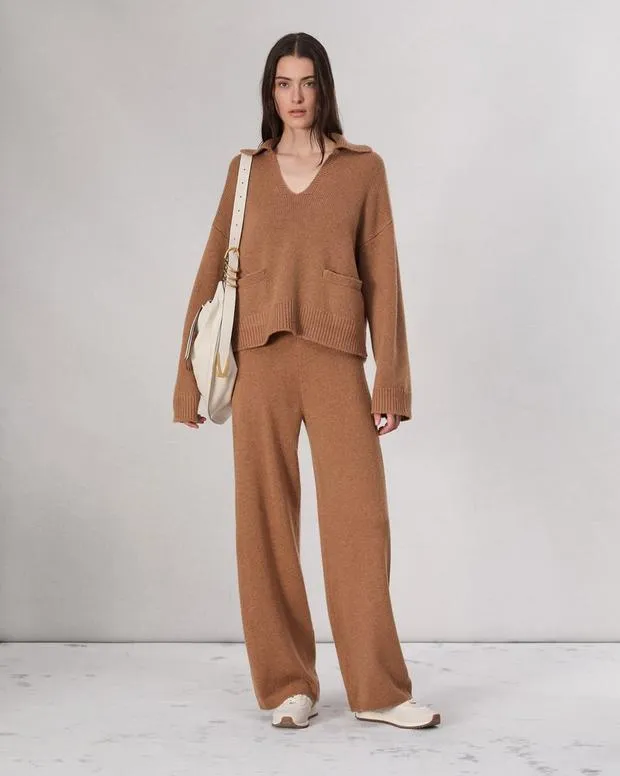 Sweaters and Sweatshirts Women Rag and Bone Danica Polo Sweater Camel