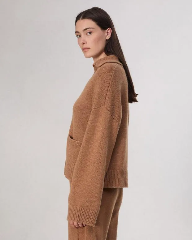 Sweaters and Sweatshirts Women Rag and Bone Danica Polo Sweater Camel