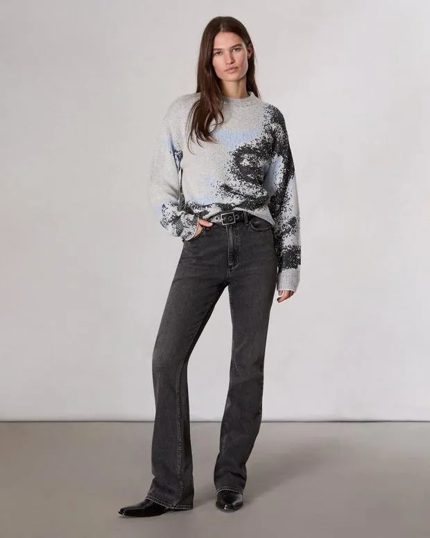 Sweaters and Sweatshirts Women Rag and Bone Estelle Jacquard Sweater Ivory Multi