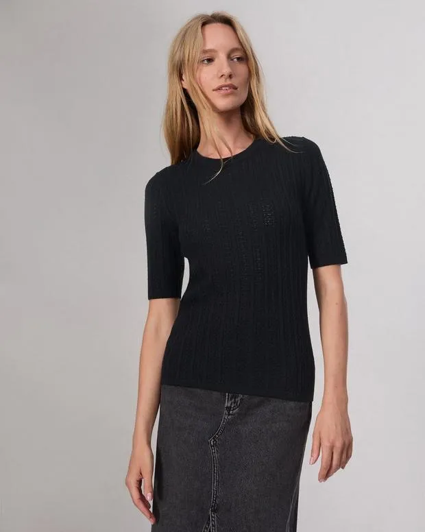 Sweaters and Sweatshirts Women Rag and Bone Tina Washable Wool Crew Black