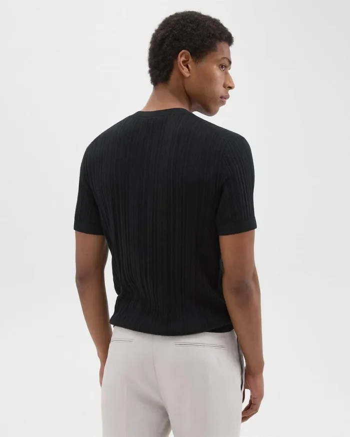 Sweaters Cardigans Men Theory Damian Tee In Cotton Black Sweaters Cardigans Men Theory Damian Tee In Cotton Black