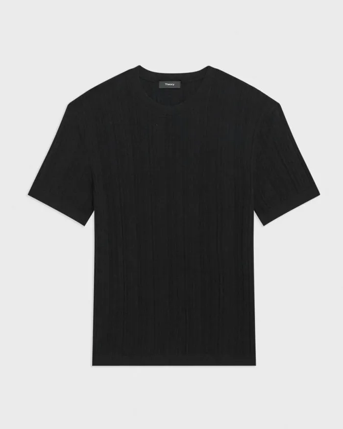 Sweaters Cardigans Men Theory Damian Tee In Cotton Black Sweaters Cardigans Men Theory Damian Tee In Cotton Black
