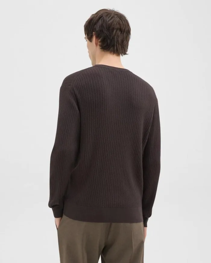 Sweaters Cardigans Men Theory Riland Sweater In Light Bilen Hickory Sweaters Cardigans Men Theory Riland Sweater In Light Bilen Hickory