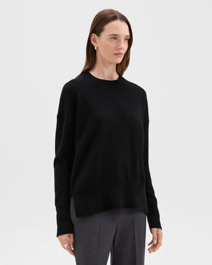 Sweaters Cardigans Women Theory Karenia Sweater In Cashmere Black Sweaters Cardigans Women Theory Karenia Sweater In Cashmere Black