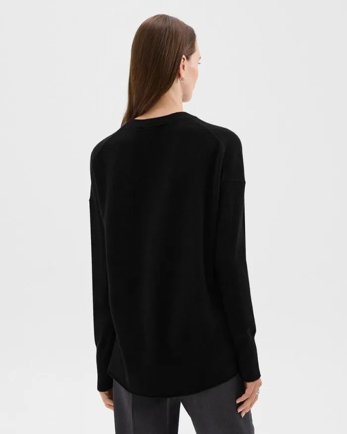 Sweaters Cardigans Women Theory Karenia Sweater In Cashmere Black Sweaters Cardigans Women Theory Karenia Sweater In Cashmere Black