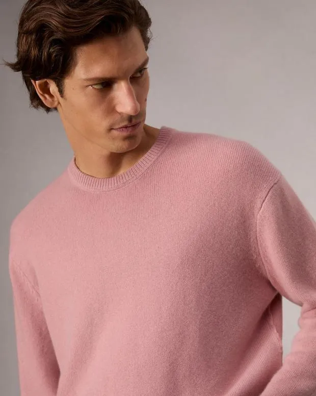 Sweaters Men Rag and Bone Downing Cashmere Sweater Washed Rose