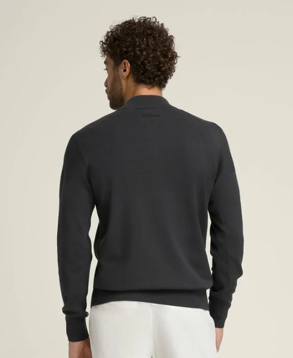 Sweaters Men Wilson Clubhouse HalfZip Pullover Faded Black Sweaters Men Wilson Clubhouse HalfZip Pullover Faded Black