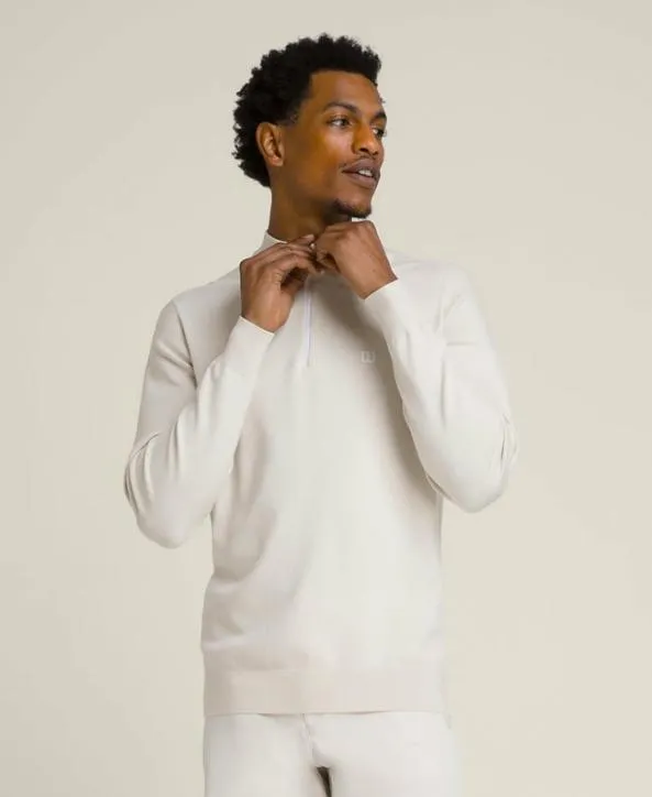 Sweaters Men Wilson Clubhouse HalfZip Pullover Stone