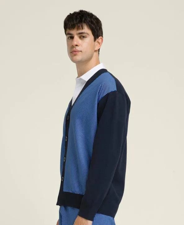 Sweaters Men Wilson M Lautner Cardigan Se Classic Navy