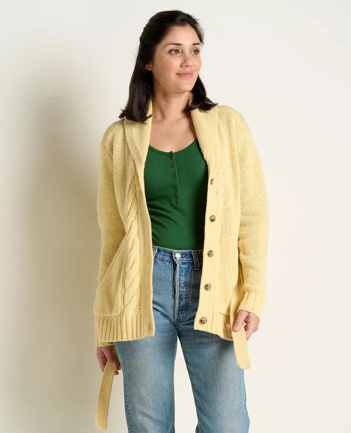 Sweaters Women8217s Ginn Cable Cardigan Straw ToadandCo