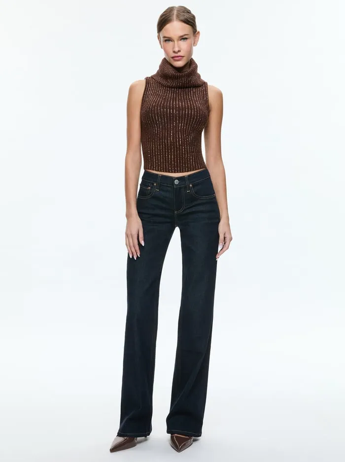 Sweaters Women Alice Olivia Alma Shell Espresso