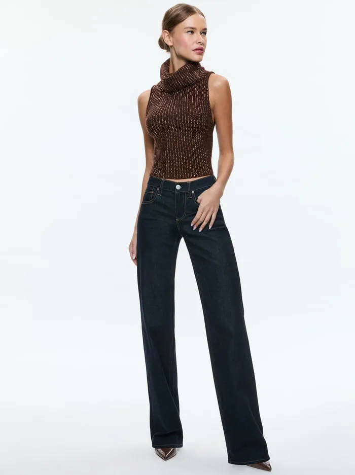 Sweaters Women Alice Olivia Alma Shell Espresso