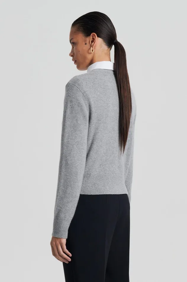 Sweaters Women Scanlan Theodore CASHMERE CREW SWEATER Greymelange Sweaters Women Scanlan Theodore CASHMERE CREW SWEATER Greymelange