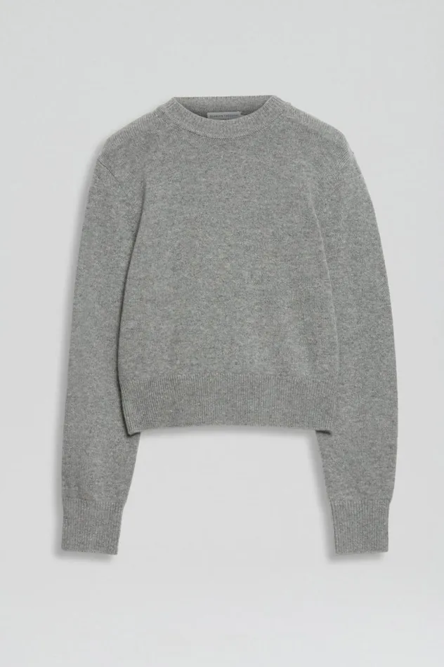 Sweaters Women Scanlan Theodore CASHMERE CREW SWEATER Greymelange Sweaters Women Scanlan Theodore CASHMERE CREW SWEATER Greymelange