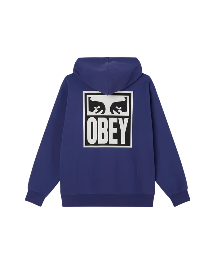 SWEATSHIRTS Men OBEY Clothing OBEY EYES ICON II PULLOVER Skipper Blue