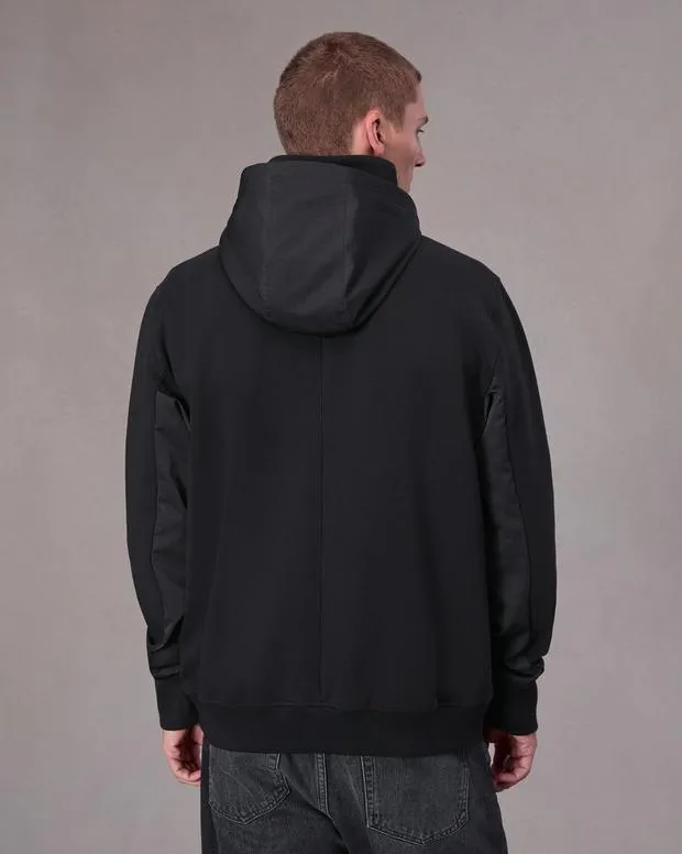 Sweatshirts Men Rag and Bone Pursuit Zip Hoodie Black