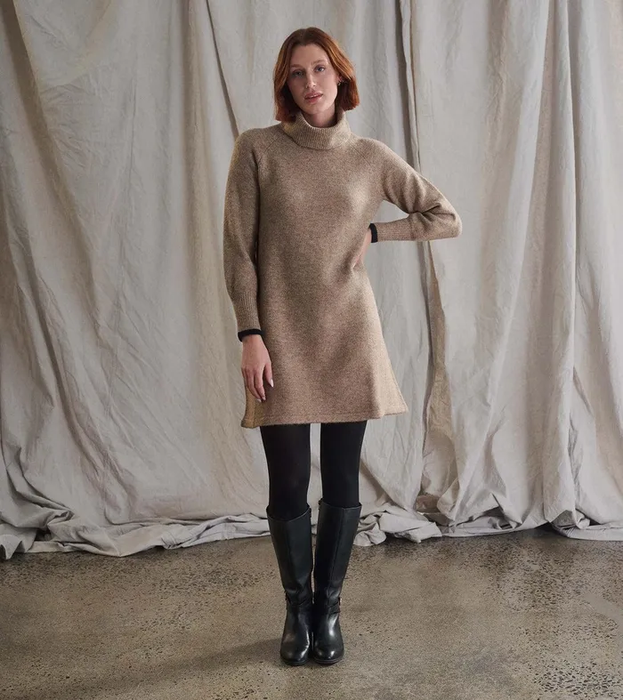 Swing Sweater Dress 8211 Oatmeal Heather Hatley