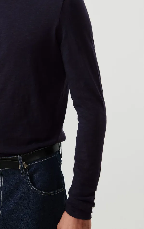 TShirt Bysapick Navy Men American Vintage Long Sleeve TShirts TShirt Bysapick Navy Men American Vintage Long Sleeve TShirts