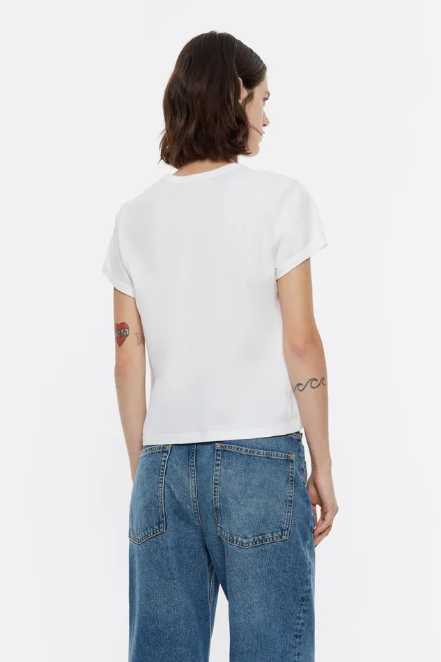 Tshirt Coton Logo Ivoire Ivory Women Bimba Y Lola TShirts Tshirt Coton Logo Ivoire Ivory Women Bimba Y Lola TShirts