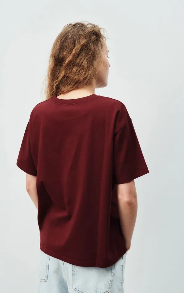 TShirt Fizvalley Vintage Burgundy Women American Vintage Short Sleeve TShirts TShirt Fizvalley Vintage Burgundy Women American Vintage Short Sleeve TShirts