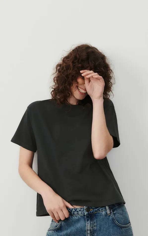 TShirt Fizvalley Vintage Carbon Women American Vintage Short Sleeve TShirts