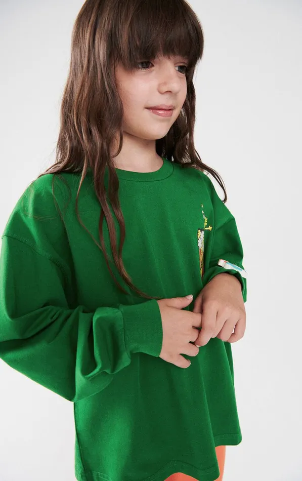 TShirt Fizvalley Vintage Verdant Kids American Vintage Long Sleeve TShirts