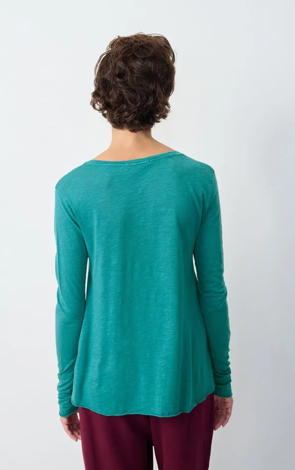 TShirt Jacksonville Emerald Melange Women American Vintage Long Sleeve TShirts TShirt Jacksonville Emerald Melange Women American Vintage Long Sleeve TShirts