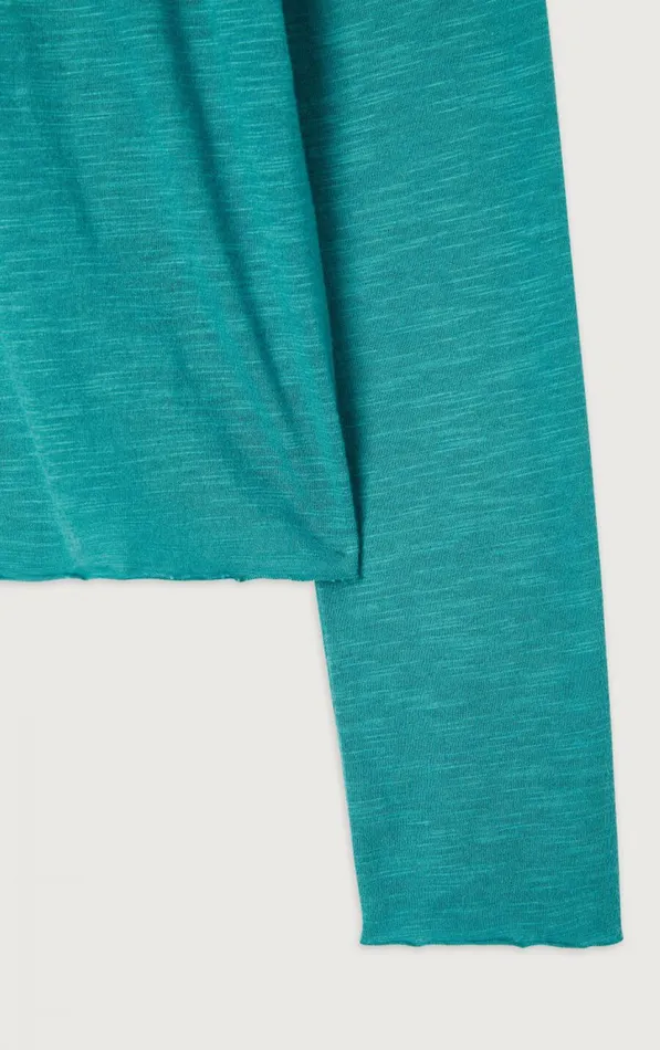 TShirt Jacksonville Emerald Melange Women American Vintage Long Sleeve TShirts TShirt Jacksonville Emerald Melange Women American Vintage Long Sleeve TShirts