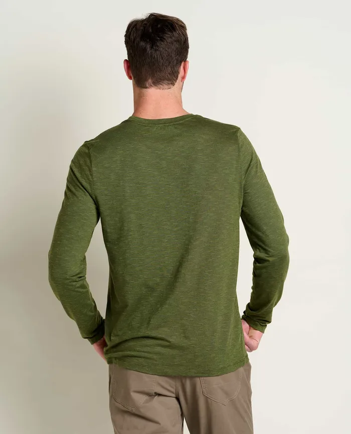 TShirts Men8217s ToadandCo Tempo Long Sleeve Crew Chive