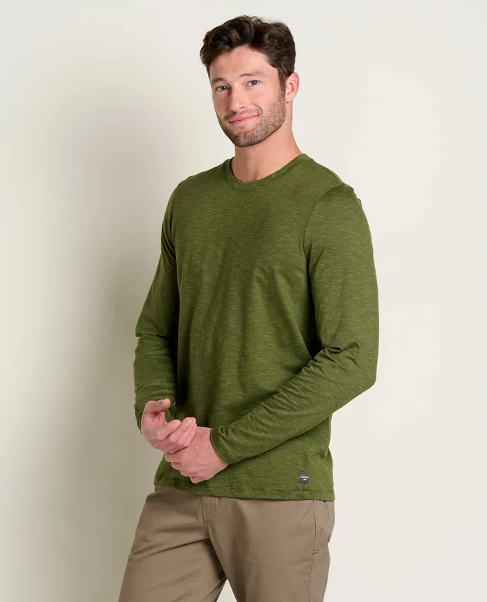 TShirts Men8217s ToadandCo Tempo Long Sleeve Crew Chive