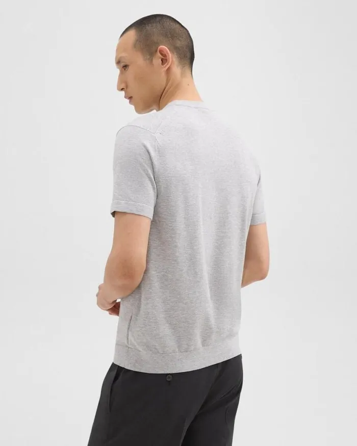 TShirts Polos Men Theory Sarior Tee In Light Bilen Silver Heather TShirts Polos Men Theory Sarior Tee In Light Bilen Silver Heather