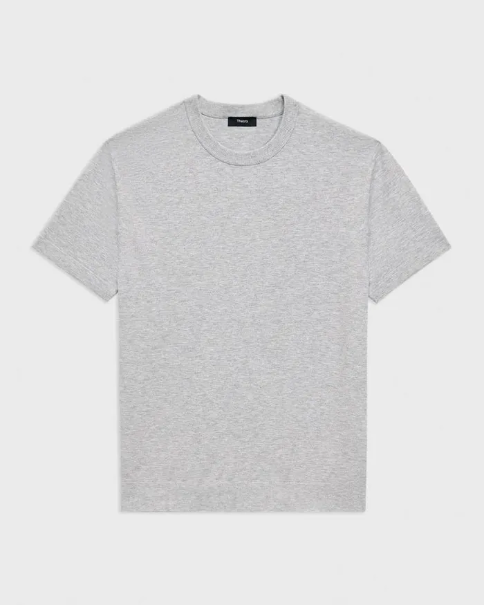 TShirts Polos Men Theory Sarior Tee In Light Bilen Silver Heather TShirts Polos Men Theory Sarior Tee In Light Bilen Silver Heather