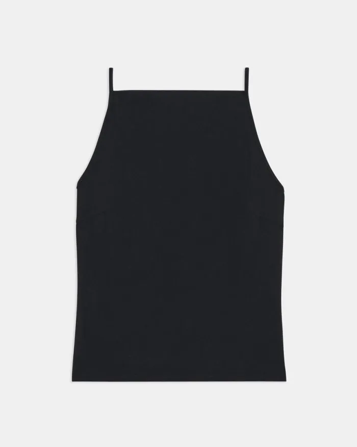 TShirts Tank Tops Women Theory Square Neck Tank Top In Precision Ponte Black TShirts Tank Tops Women Theory Square Neck Tank Top In Precision Ponte Black