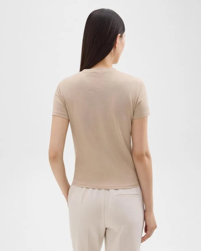 TShirts Tank Tops Women Theory Tiny Tee In Organic Cotton Canvas TShirts Tank Tops Women Theory Tiny Tee In Organic Cotton Canvas