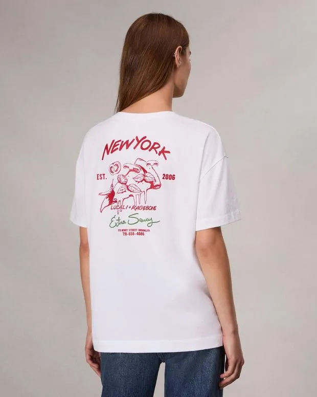 TShirts Women Rag and Bone Lucali Mica Tee White