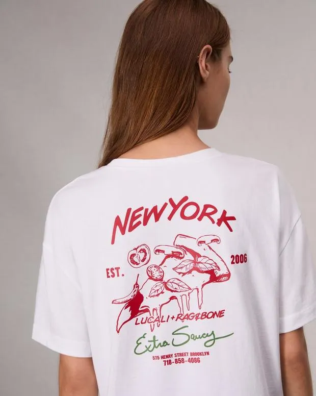 TShirts Women Rag and Bone Lucali Mica Tee White