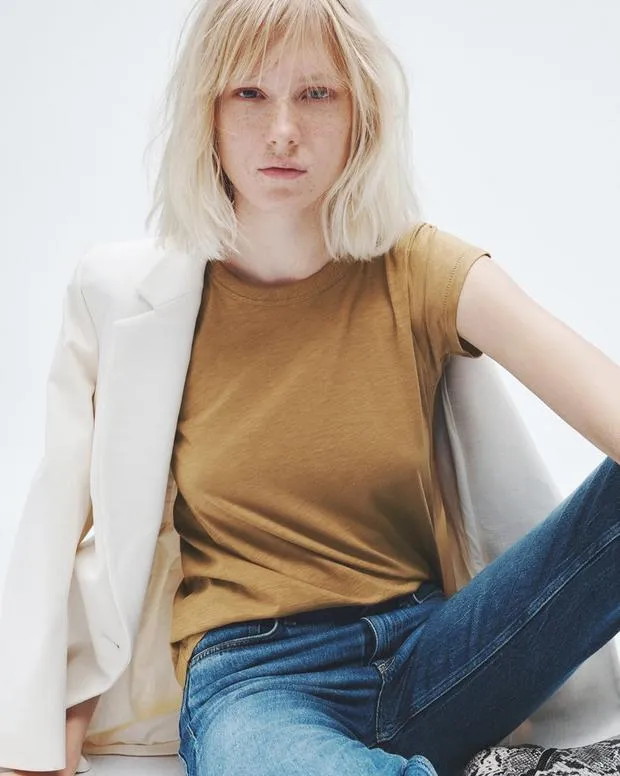 TShirts Women Rag and Bone The Slub Tee Khaki