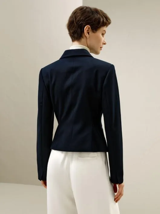 Tailored DoubleBreasted Blazer Women Lilysilk Knitwear