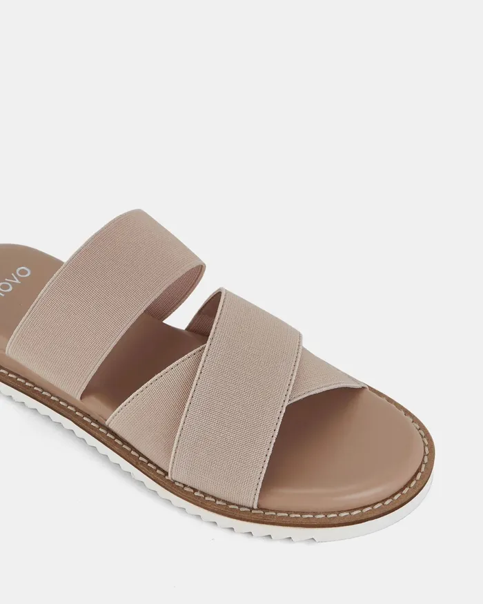 TASTI NUDE Flatform Women Slides NOVO Shoes