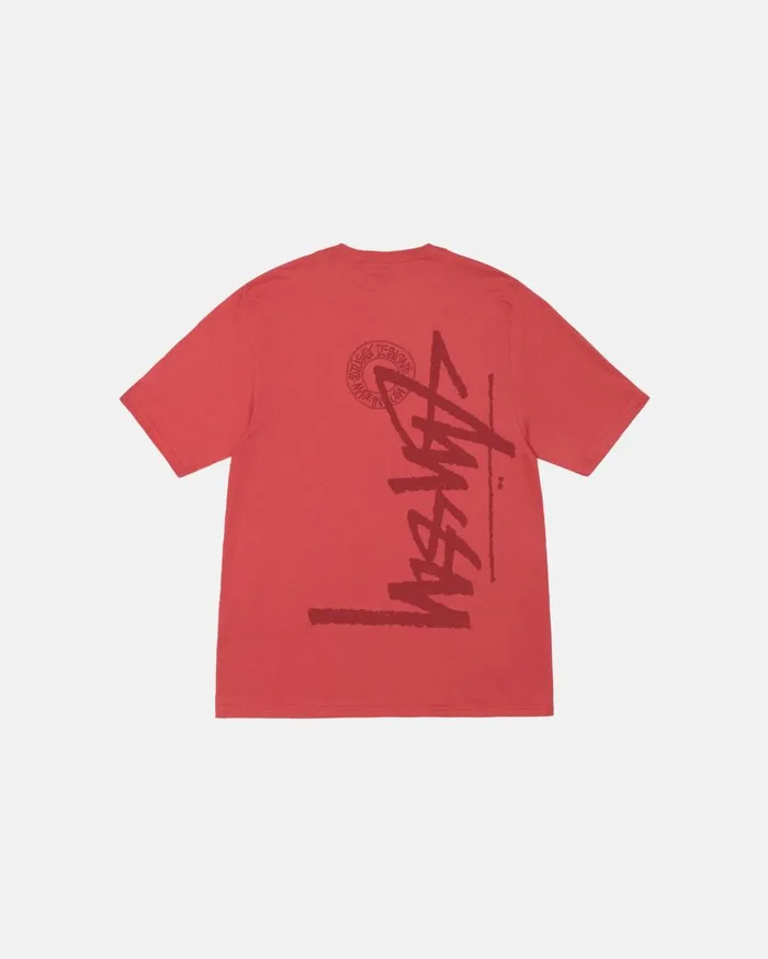 Tees MenWomen Stussy BUANA STOCK TEE Pepper
